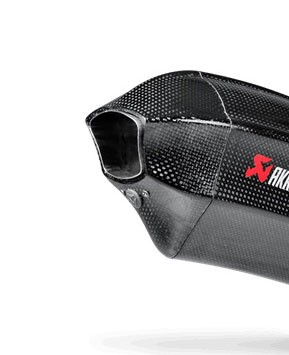 Akrapovic Endkappenset für Carbon/Black Dämpfer inkl. Edelstahl- V4A Niete