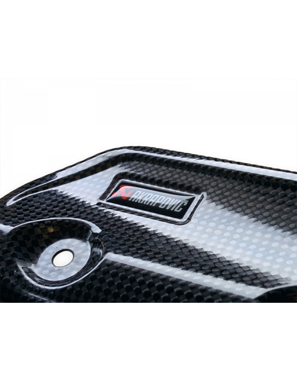 Akrapovic Aufkleber 30 mm Gummi-Aufkleber schwarzer Hintergrund für  Hitzeschild, Aufkleber, Aufkleber, Zubehör